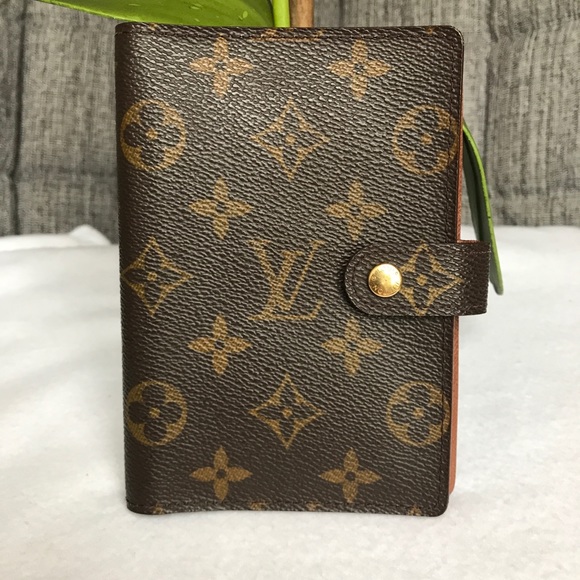Monogram Canvas Unisex Leather Agenda PM